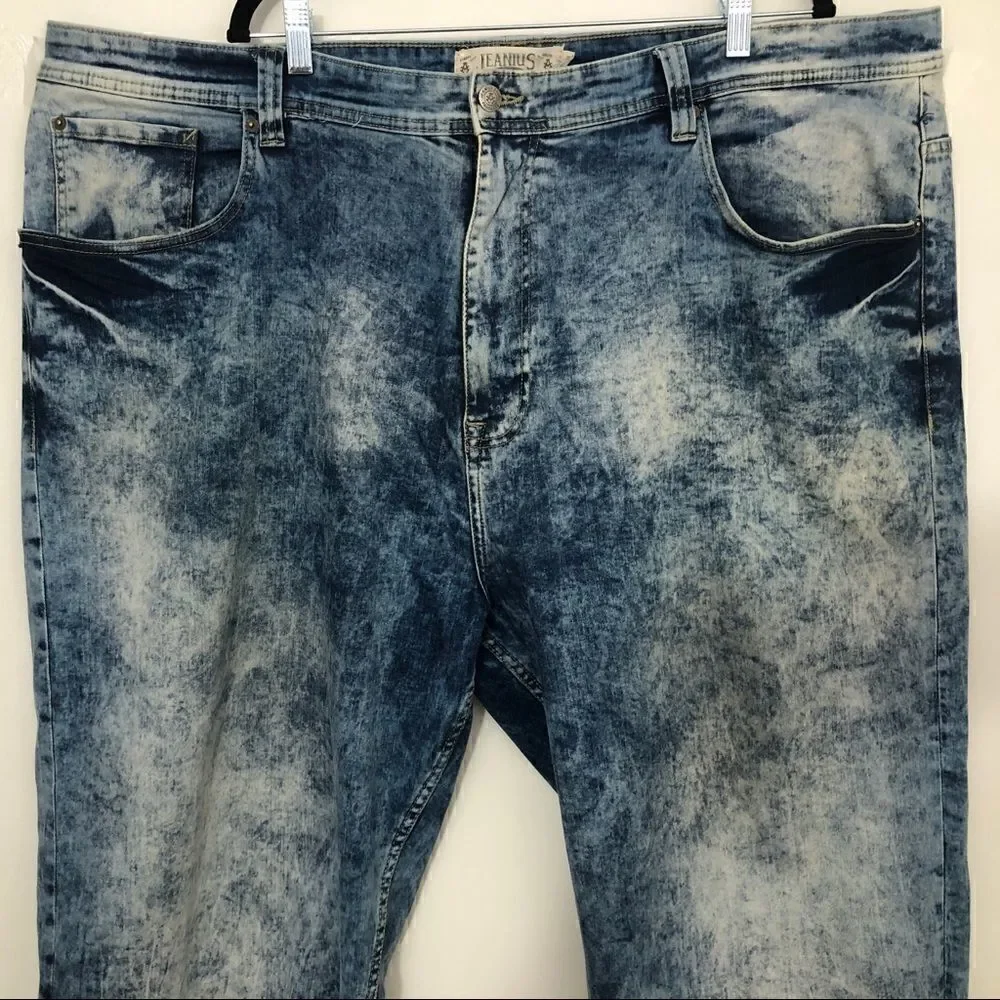 Jeanius Stone Washed Size 50 by 32 Jeans!